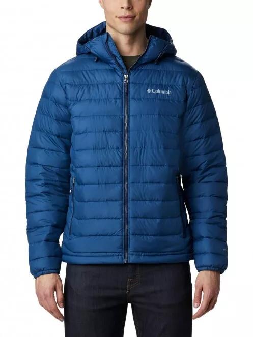 jacheta de primavara pt. barbati Columbia Powder Lite Hooded Jacket albastru 2