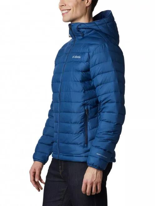 jacheta de primavara pt. barbati Columbia Powder Lite Hooded Jacket albastru 4