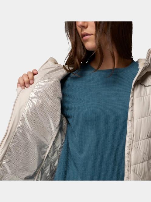 jacheta de primavara pt. femei Columbia Heavenly Hooded Jacket nisip 7
