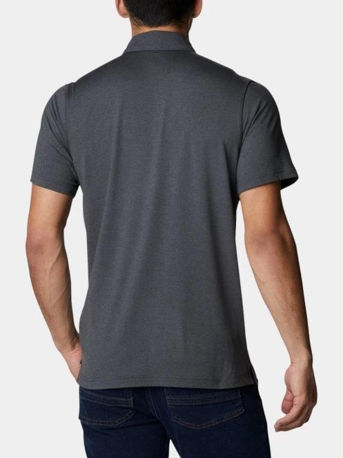 tricou cu guler pt. barbati Columbia Tech Trail Polo gri 4
