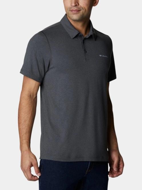 tricou cu guler pt. barbati Columbia Tech Trail Polo gri 5