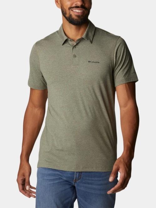 tricou cu guler pt. barbati Columbia Tech Trail Polo verde 2