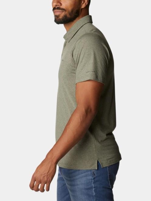 tricou cu guler pt. barbati Columbia Tech Trail Polo verde 3