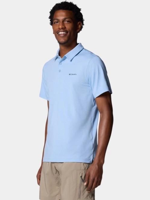 tricou cu guler pt. barbati Columbia Tech Trail Polo albastru 3