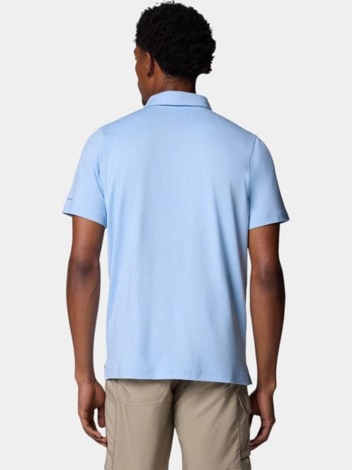 tricou cu guler pt. barbati Columbia Tech Trail Polo albastru 4