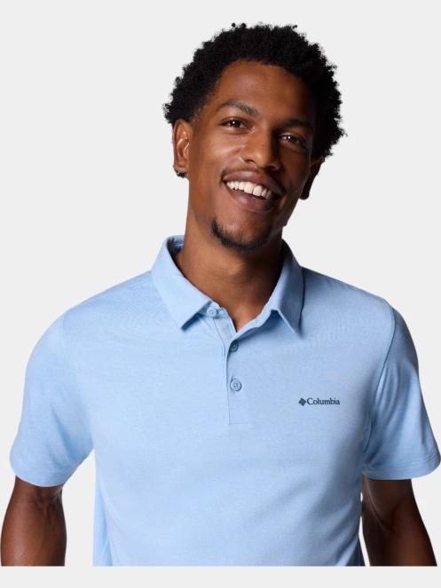tricou cu guler pt. barbati Columbia Tech Trail Polo albastru 5