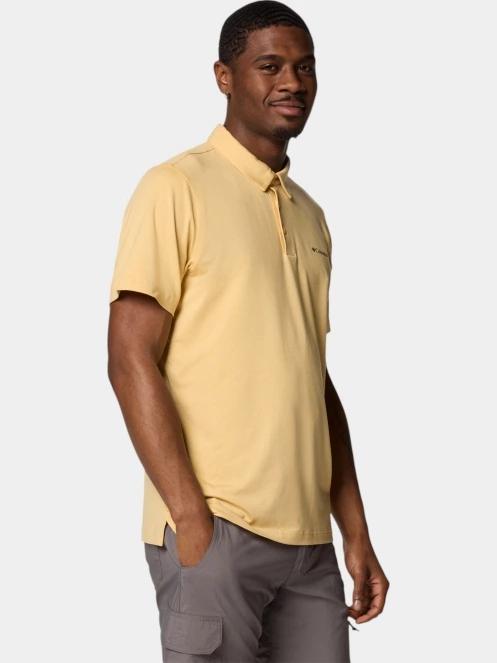 tricou cu guler pt. barbati Columbia Tech Trail Polo galben 5