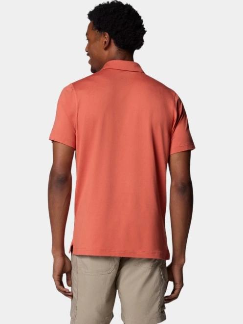 tricou cu guler pt. barbati Columbia Tech Trail Polo rosu 4