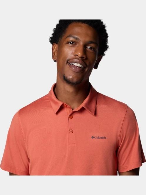 tricou cu guler pt. barbati Columbia Tech Trail Polo rosu 5