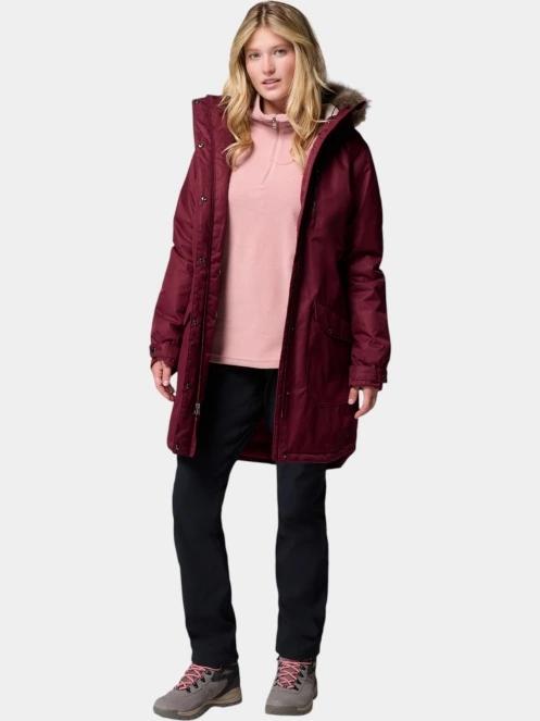 jacheta de iarna pt. femei Columbia Suttle Mountain Long Insulated Jacket rosu 5