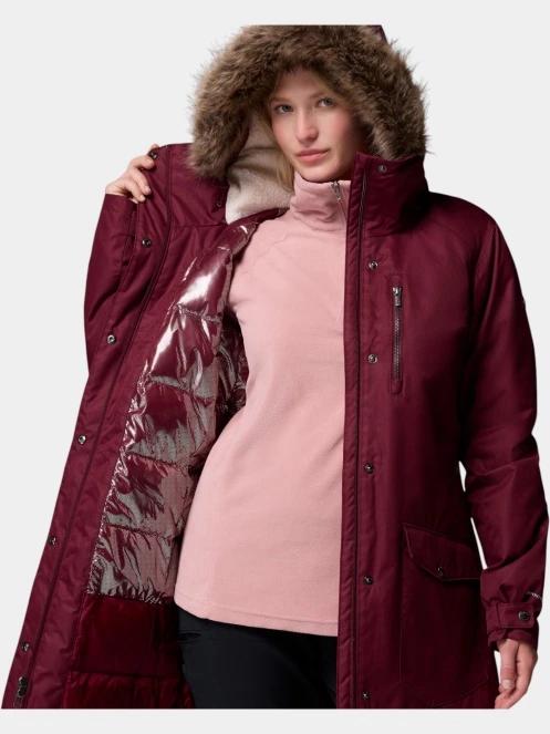 jacheta de iarna pt. femei Columbia Suttle Mountain Long Insulated Jacket rosu 7