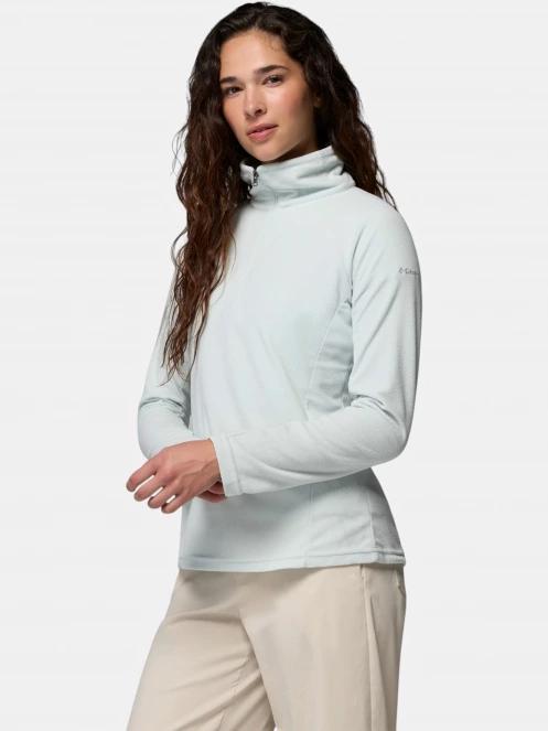 pulover polar pt. femei Columbia Glacial Iv 1/2 Zip verde deschis 3
