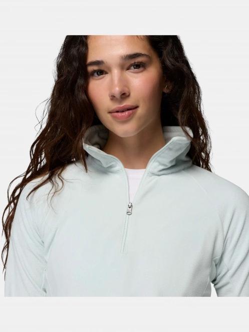 pulover polar pt. femei Columbia Glacial Iv 1/2 Zip verde deschis 6