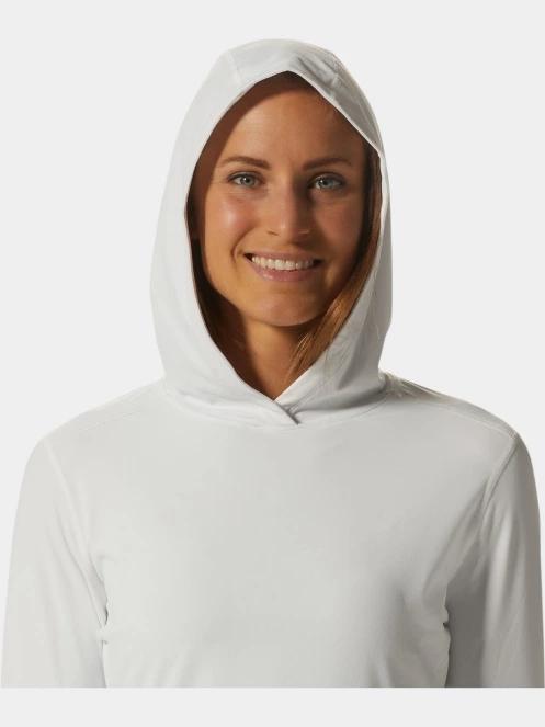 tricou cu maneci lungi, pentru sport pt. femei Mountain Hardwear Crater Lake Long Sleeve Hoody gri 5