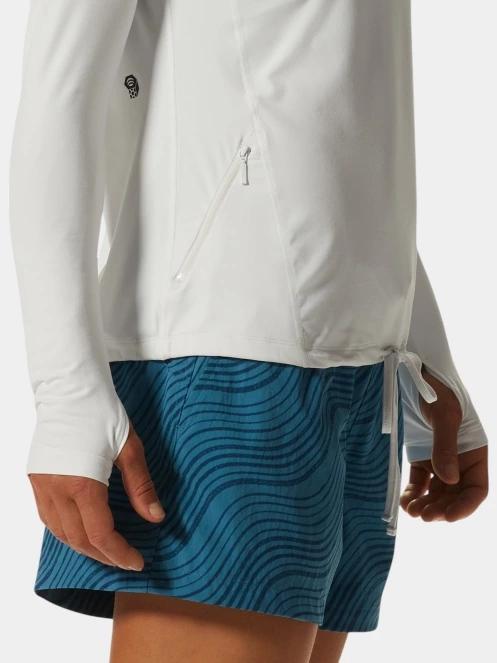 tricou cu maneci lungi, pentru sport pt. femei Mountain Hardwear Crater Lake Long Sleeve Hoody gri 8