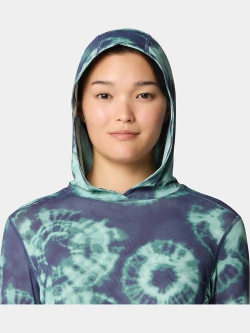 tricou cu maneci lungi, pentru sport pt. femei Mountain Hardwear Crater Lake Long Sleeve Hoody albastru 6