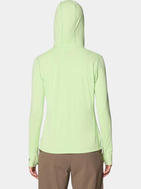 tricou cu maneci lungi, pentru sport pt. femei Mountain Hardwear Crater Lake Long Sleeve Hoody verde 4