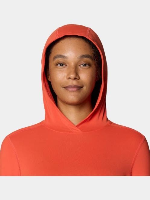 tricou cu maneci lungi, pentru sport pt. femei Mountain Hardwear Crater Lake Long Sleeve Hoody rosu 7