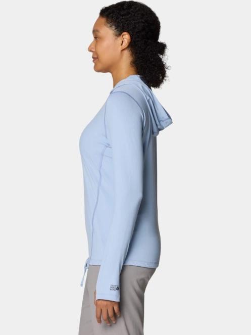 tricou cu maneci lungi, pentru sport pt. femei Mountain Hardwear Crater Lake Long Sleeve Hoody albastru 3