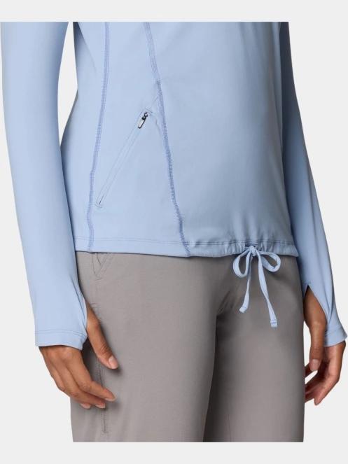 tricou cu maneci lungi, pentru sport pt. femei Mountain Hardwear Crater Lake Long Sleeve Hoody albastru 7