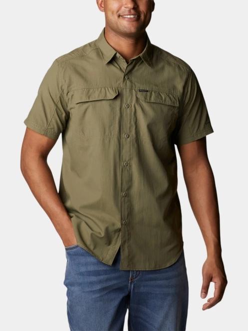 camasa de drumetie cu maneci scurte pt. barbati Columbia Silver Ridge 2.0 Short Sleeve Shirt verde 2