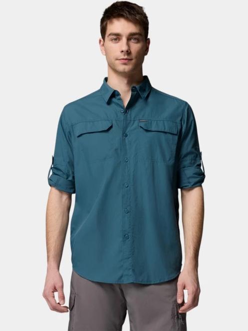 camasa de drumetie cu maneci lungi pt. barbati Columbia Silver Ridge 2.0 Long Sleeve Shirt albastru 5