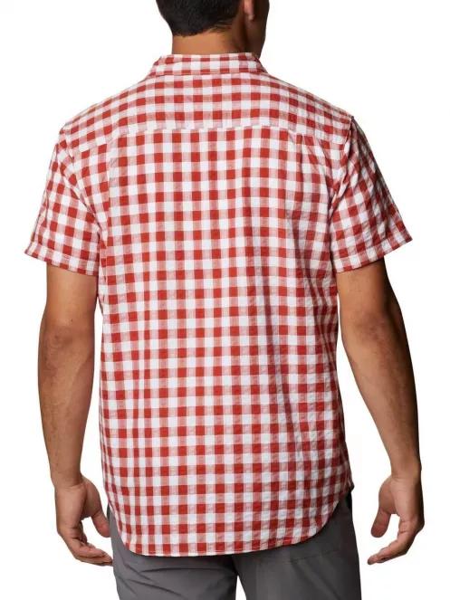 camasa cu maneci scurte pt. barbati Columbia Brentyn Trail SS Seersucker Shirt portocaliu 4