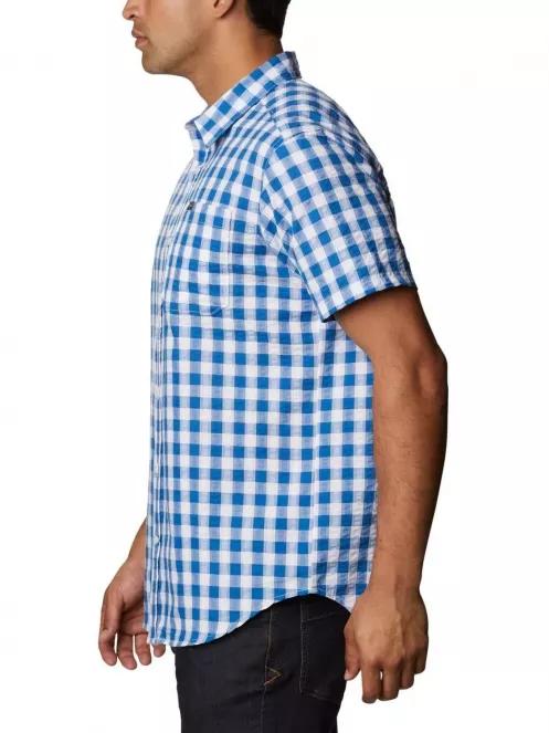 camasa cu maneci scurte pt. barbati Columbia Brentyn Trail SS Seersucker Shirt albastru 3