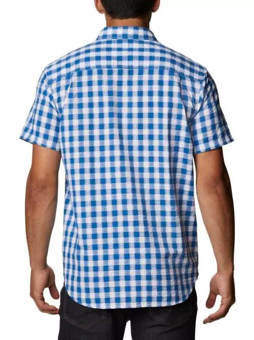 camasa cu maneci scurte pt. barbati Columbia Brentyn Trail SS Seersucker Shirt albastru 4