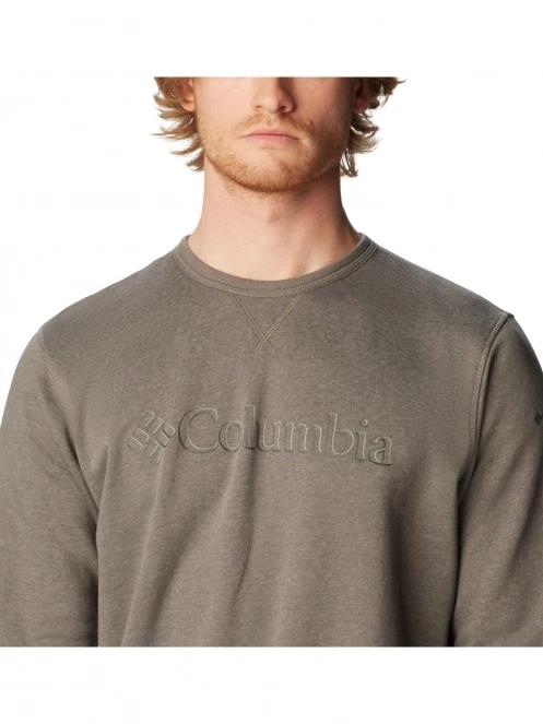 pulover pt. barbati Columbia M Columbia Logo Fleece Crew gri 5