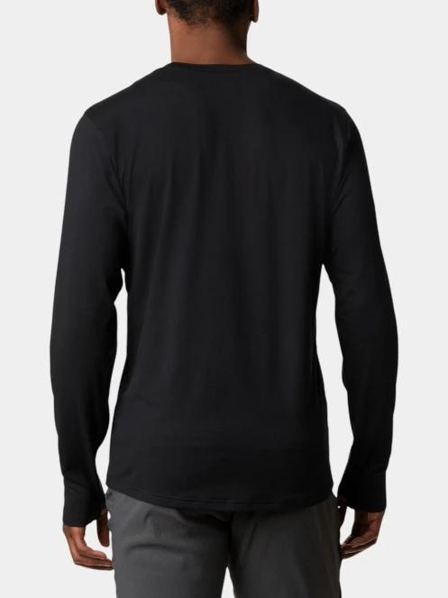 tricou cu maneci lungi, pentru sport pt. barbati Columbia Tech Trail Long Sleeve Crew II negru 4