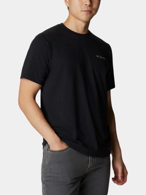 tricou pentru sport, cu maneci scurte pt. barbati Columbia Men's Sun Trek Short Sleeve Tee negru 5