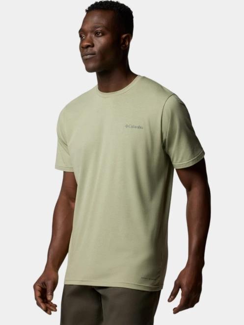 tricou pentru sport, cu maneci scurte pt. barbati Columbia Men's Sun Trek Short Sleeve Tee verde 3