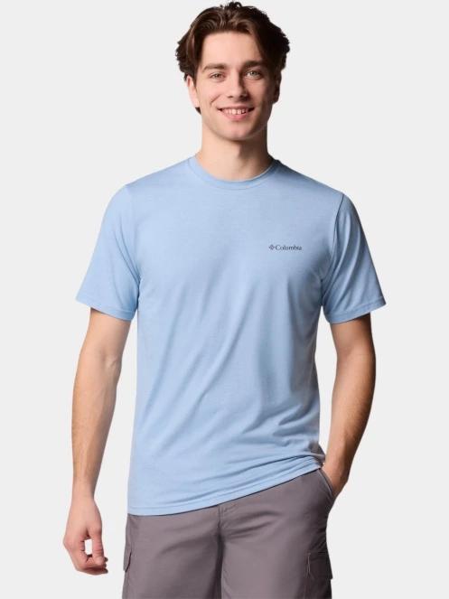 tricou pentru sport, cu maneci scurte pt. barbati Columbia Men's Sun Trek Short Sleeve Tee albastru 2