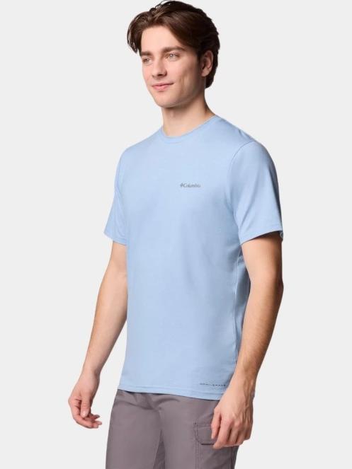 tricou pentru sport, cu maneci scurte pt. barbati Columbia Men's Sun Trek Short Sleeve Tee albastru 3