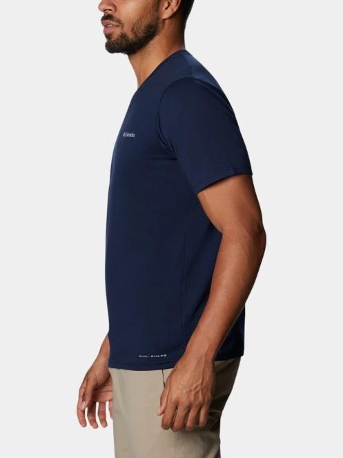 tricou pentru sport, cu maneci scurte pt. barbati Columbia Men's Sun Trek Short Sleeve Tee albastru 3