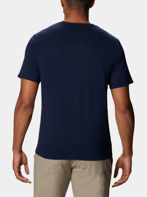 tricou pentru sport, cu maneci scurte pt. barbati Columbia Men's Sun Trek Short Sleeve Tee albastru 4
