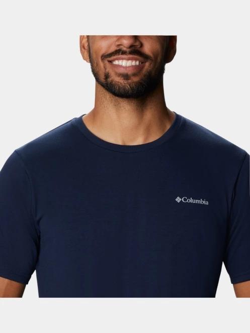 tricou pentru sport, cu maneci scurte pt. barbati Columbia Men's Sun Trek Short Sleeve Tee albastru 6