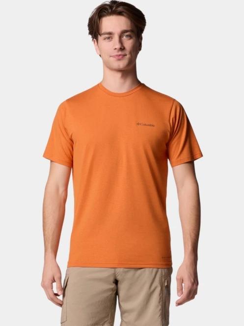 tricou pentru sport, cu maneci scurte pt. barbati Columbia Men's Sun Trek Short Sleeve Tee rosu 2