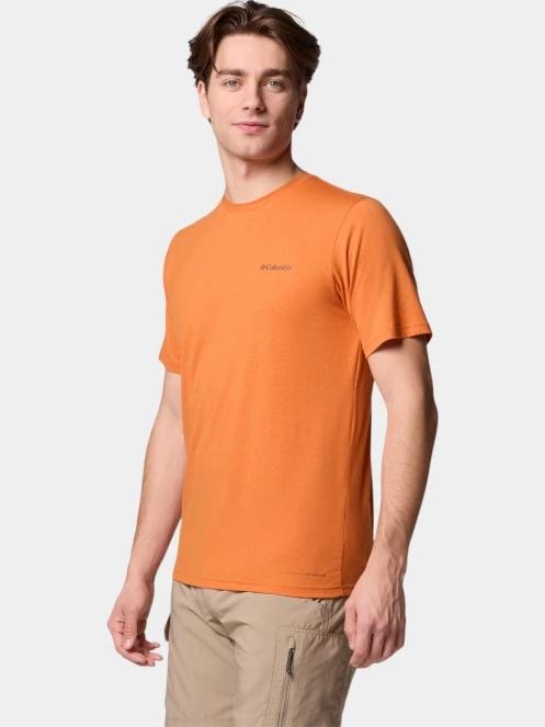 tricou pentru sport, cu maneci scurte pt. barbati Columbia Men's Sun Trek Short Sleeve Tee rosu 3