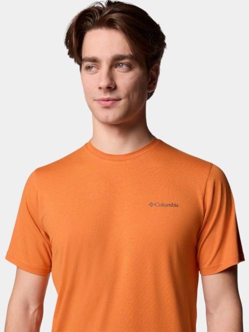 tricou pentru sport, cu maneci scurte pt. barbati Columbia Men's Sun Trek Short Sleeve Tee rosu 6