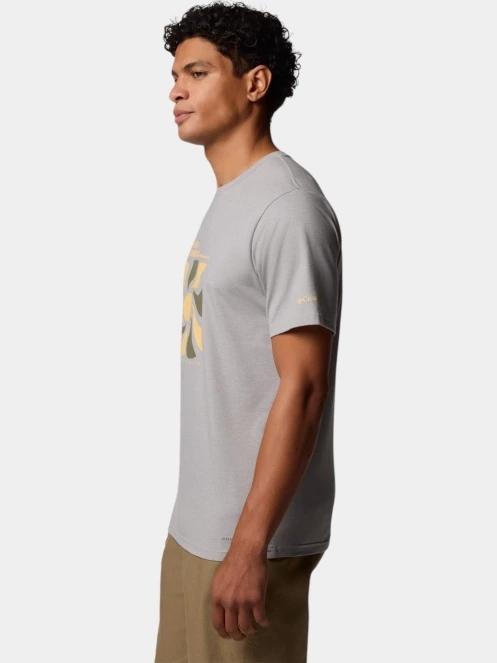 tricou pentru sport, cu maneci scurte pt. barbati Columbia Men's Sun Trek Short Sleeve Graphic Tee gri 3
