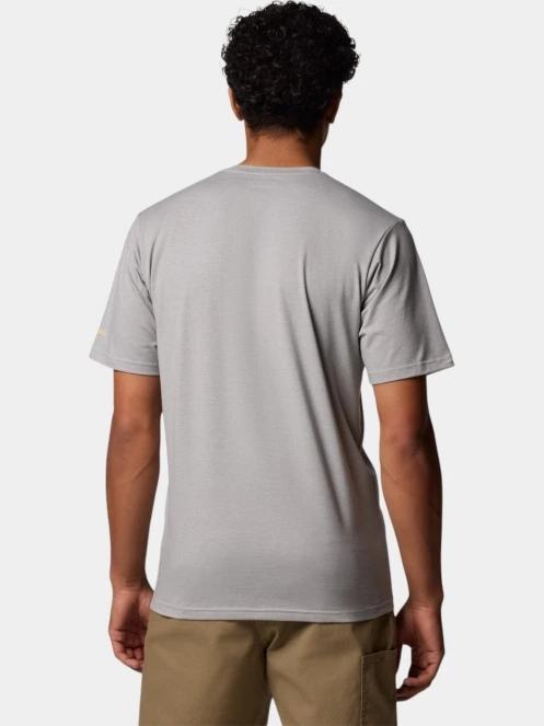 tricou pentru sport, cu maneci scurte pt. barbati Columbia Men's Sun Trek Short Sleeve Graphic Tee gri 4