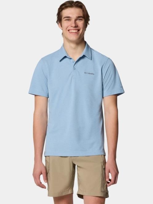 tricou cu guler pt. barbati Columbia Havercamp Pique Polo albastru 2