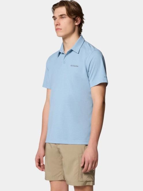 tricou cu guler pt. barbati Columbia Havercamp Pique Polo albastru 3