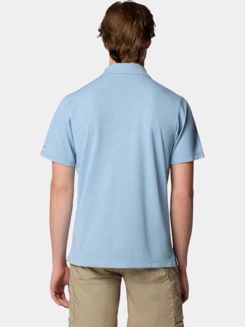 tricou cu guler pt. barbati Columbia Havercamp Pique Polo albastru 4