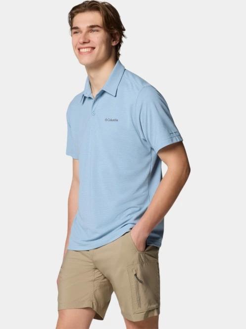tricou cu guler pt. barbati Columbia Havercamp Pique Polo albastru 5
