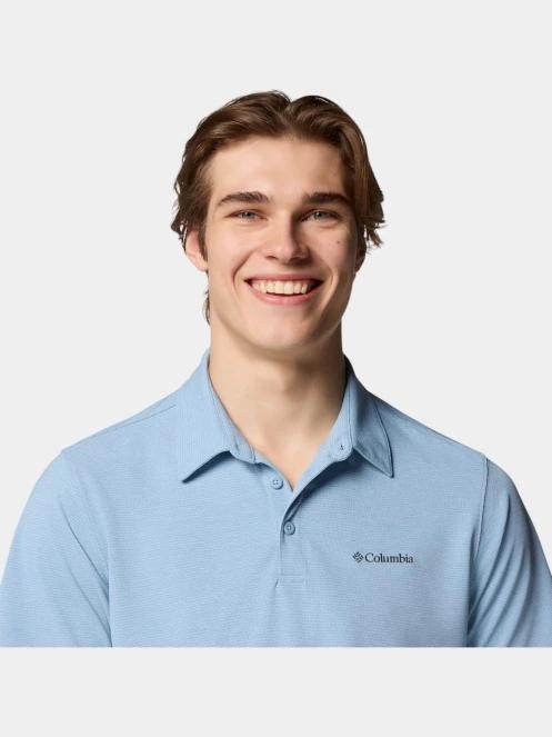 tricou cu guler pt. barbati Columbia Havercamp Pique Polo albastru 6