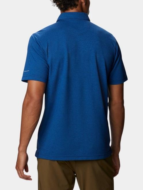 tricou cu guler pt. barbati Columbia Havercamp Pique Polo albastru 4
