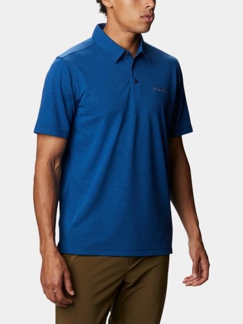 tricou cu guler pt. barbati Columbia Havercamp Pique Polo albastru 5